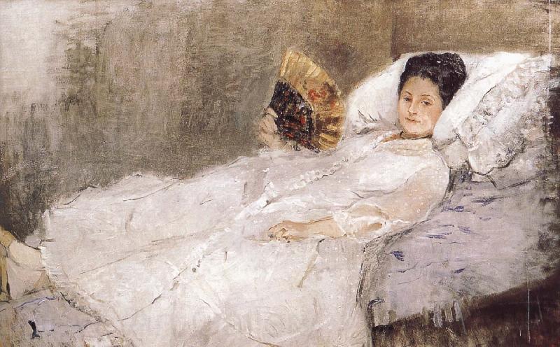 Berthe Morisot Portrait of Mrs Hubade France oil painting art